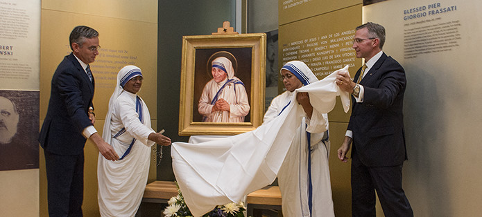 Inauguration du portrait de la canonisation de Ste Teresa de Calcutta